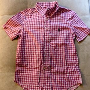 RL Polo Kids OLs Gingham Poplin Shirt